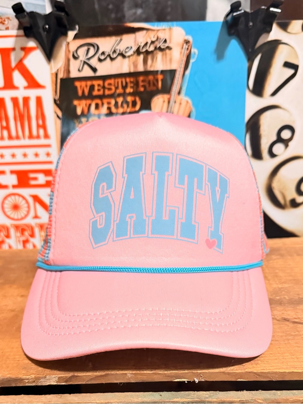 Pink 'SALTY' Unbranded Trucker Hat